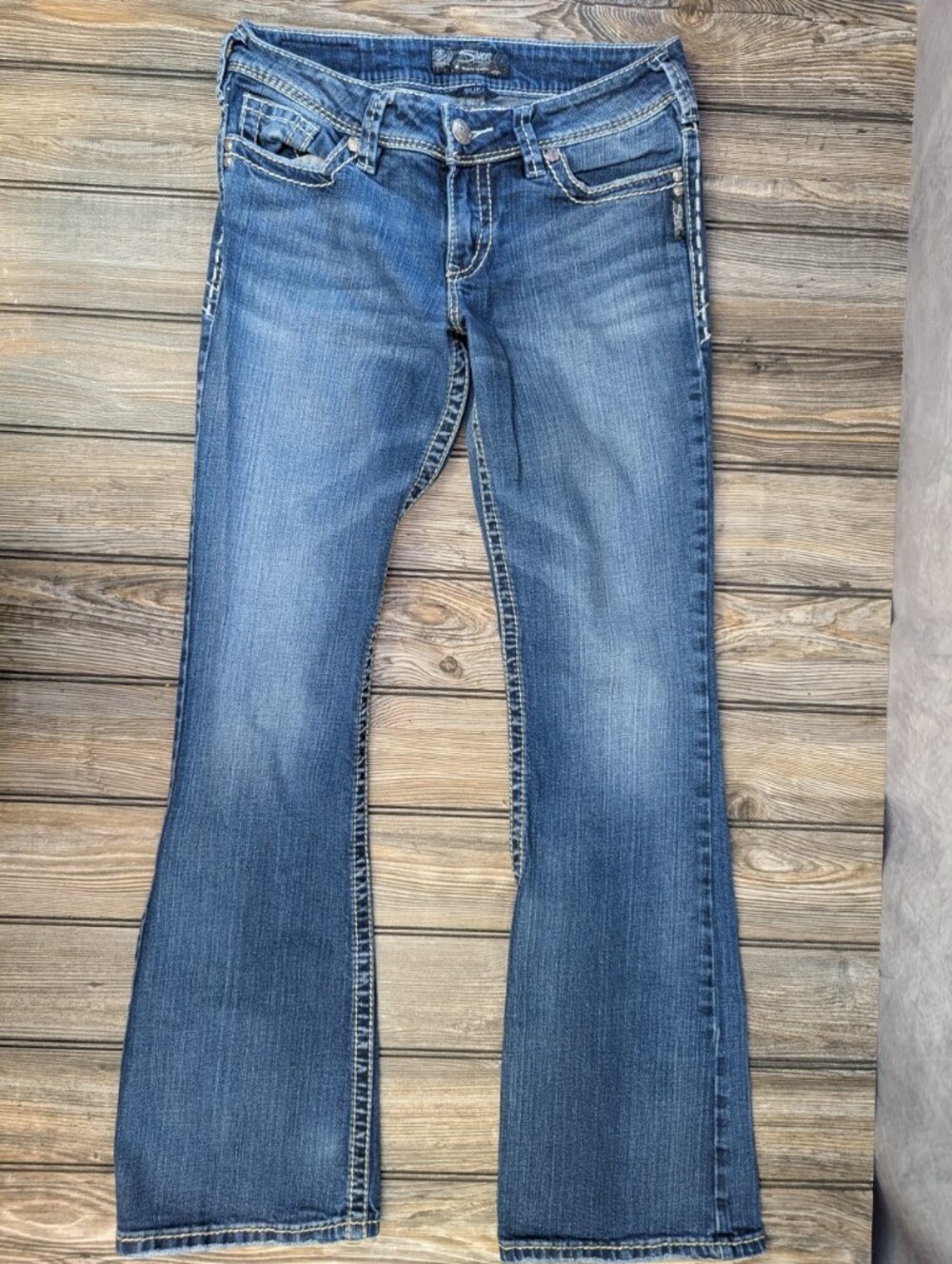 Silver Jeans Co. Sz 28 Suki Mid Rise Bootcut Jeans Curvy Fit - Picture 2 of 12